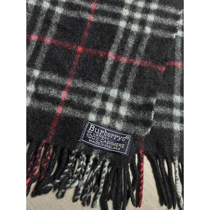 Burberry scarf cashmere navy nova check