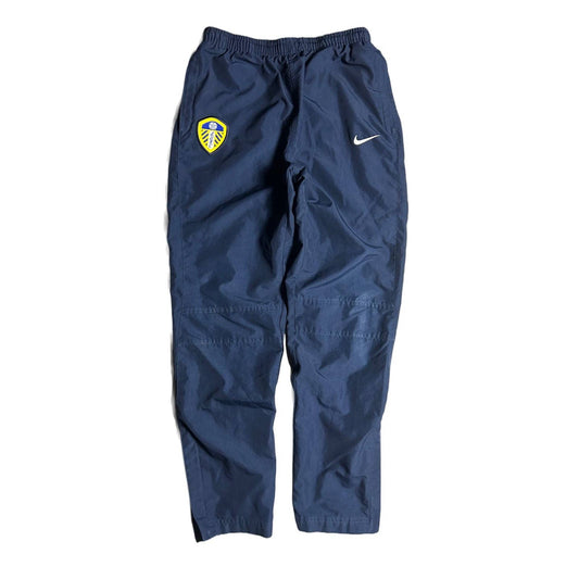 Nike Leeds United vintage navy nylon track pants