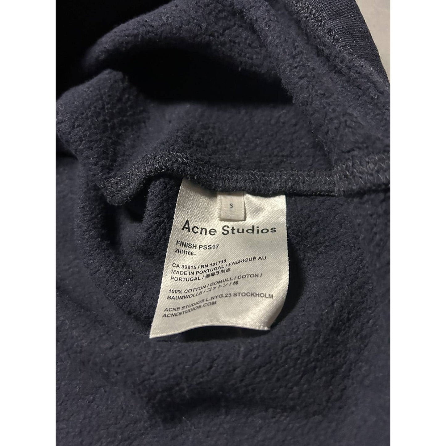 Acne Studios navy sweatshirt basic