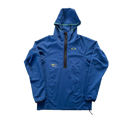 Oakley vintage blue windbreaker jacket quarter zip anorak