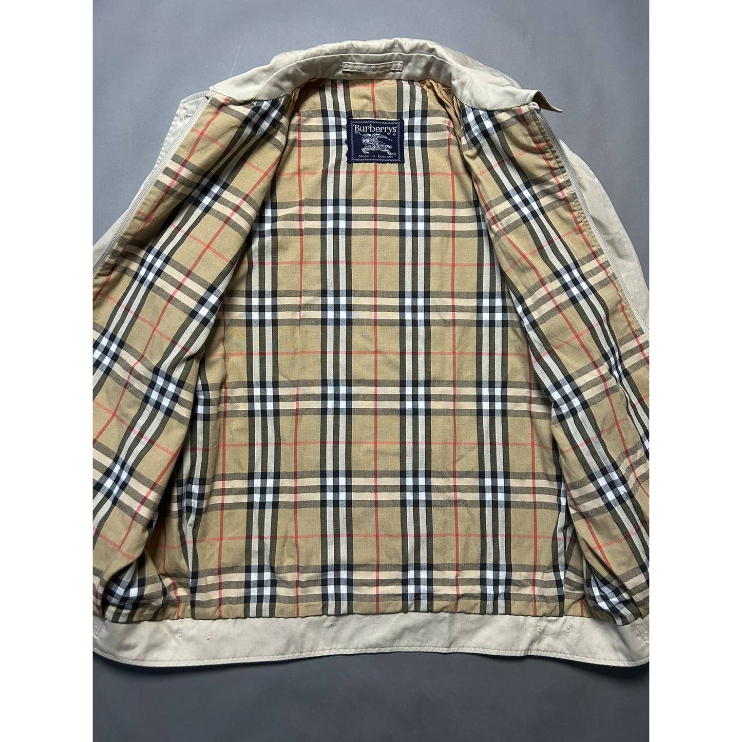 Burberry harrington jacket bomber nova check beige