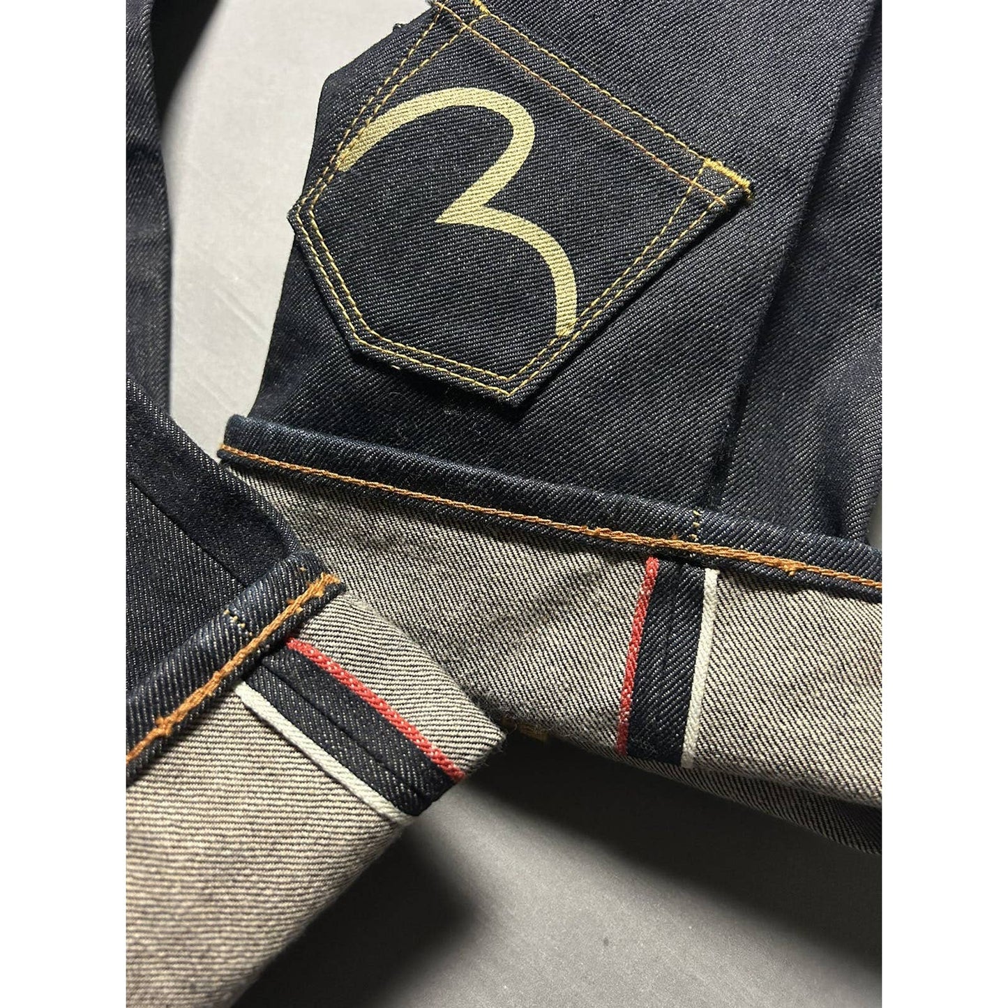 Evisu multipocket jeans black gold vintage selvedge denim