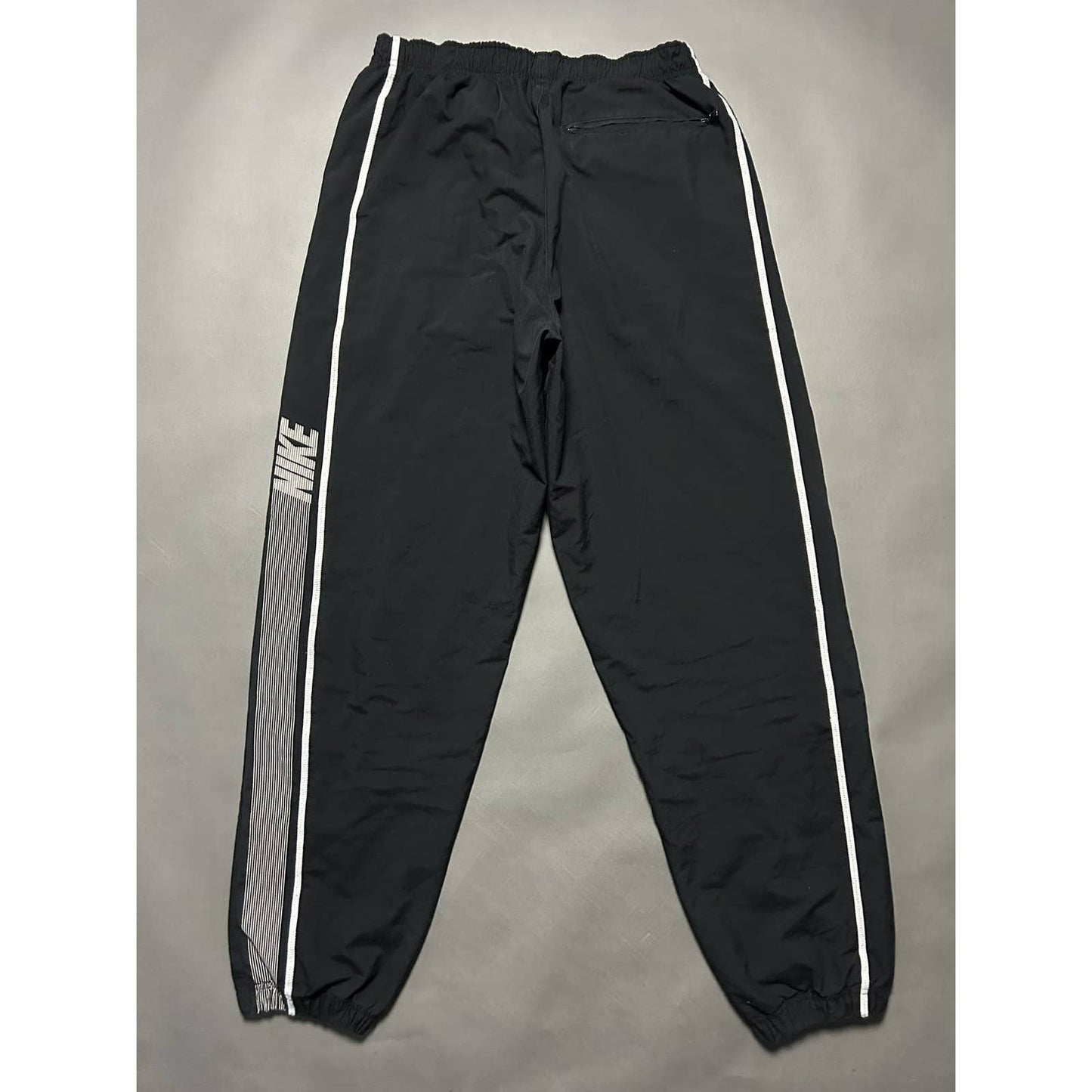 Nike vintage nylon black track pants small swoosh parachute