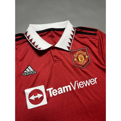 Manchester United jersey TeamViewer Red 2022 2023 home kit