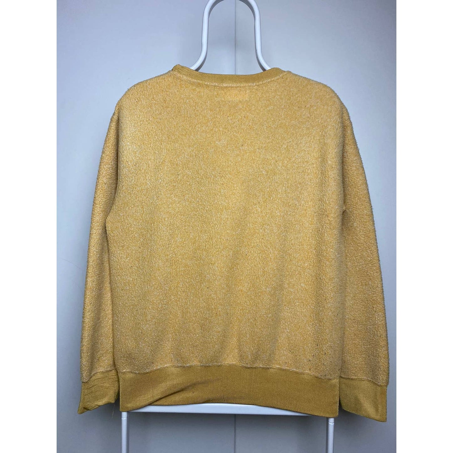 Evisu fleece sweatshirt yellow small logo vintage