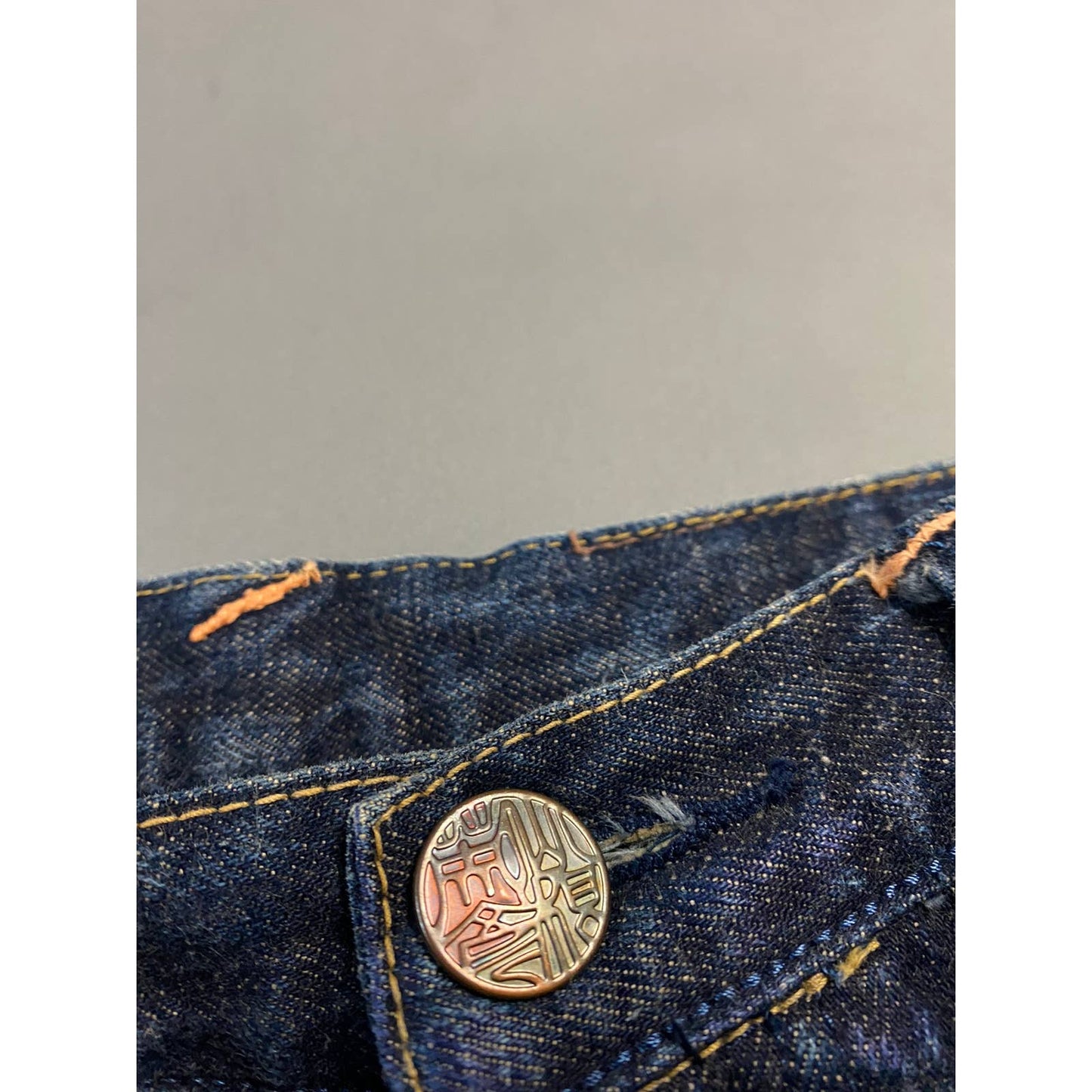 Evisu jeans vintage Yamane Japan Picasso design selvedge