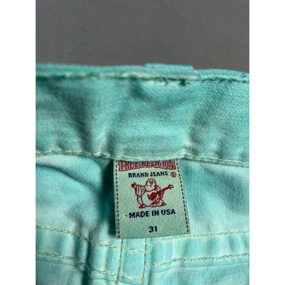 True Religion jeans blue turquoise vintage denim pants