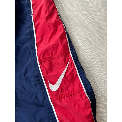 Nike track pants big swoosh vintage 90s red navy PSG Barca