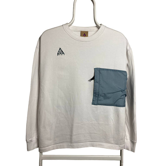Nike ACG sweatshirt cargo big nylon pocket white