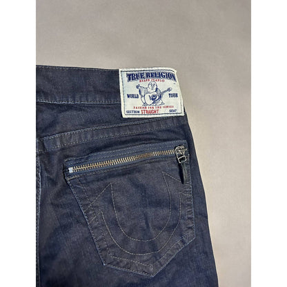 True Religion black dark navy jeans