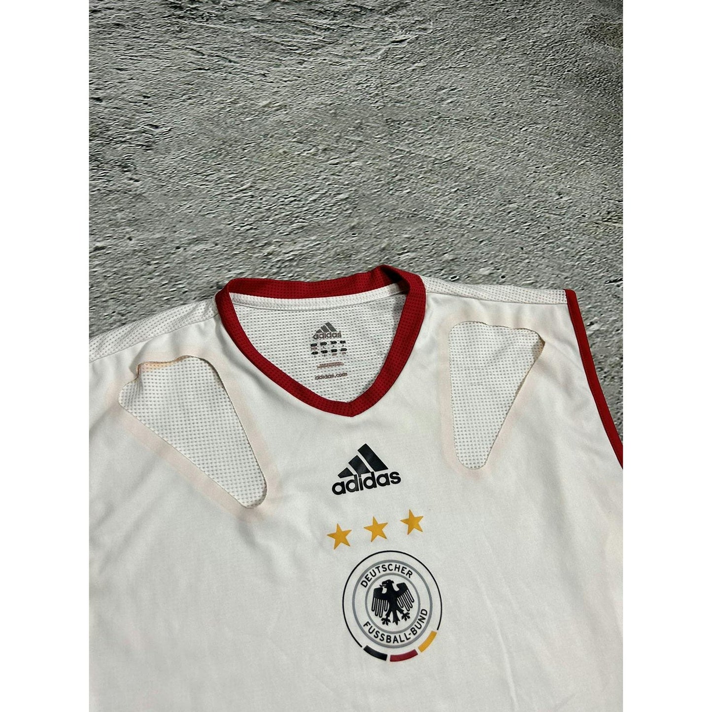 Germany vintage adidas tank top white jersey