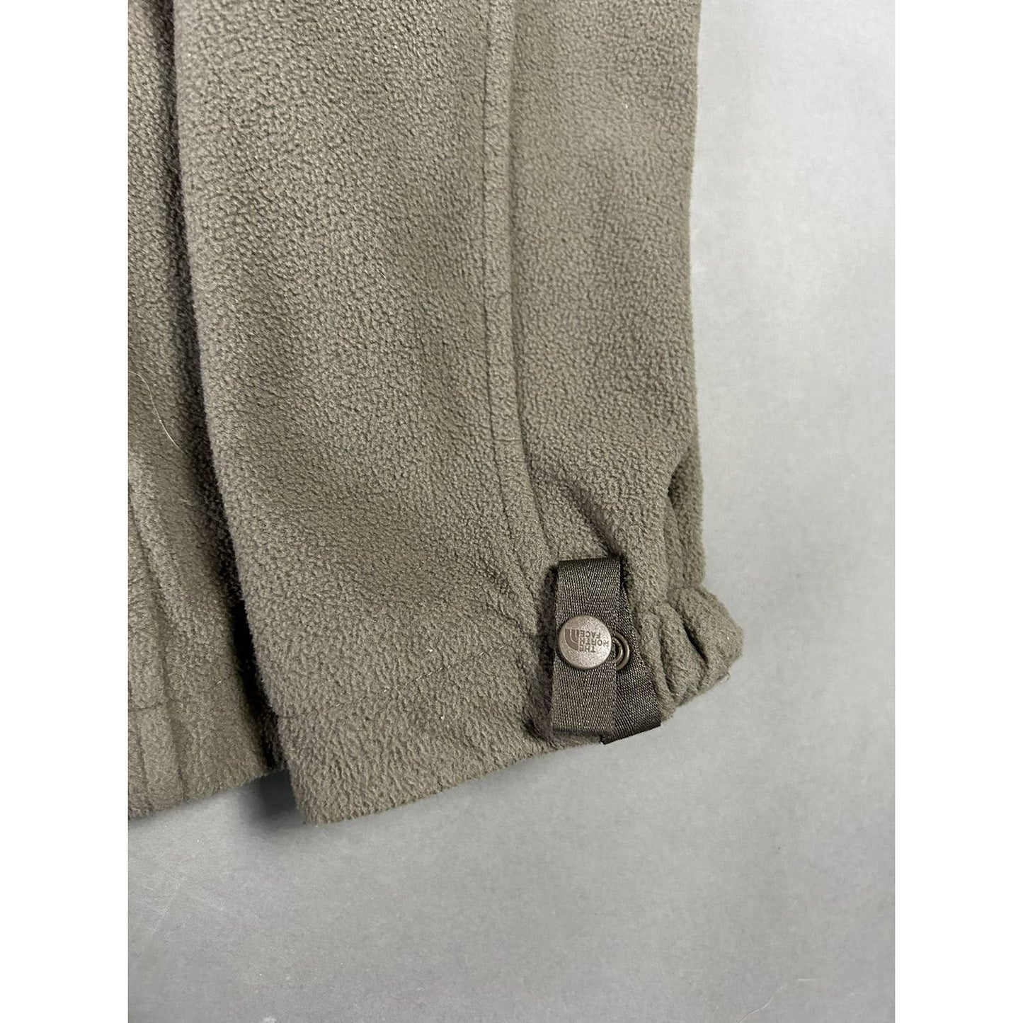 The North Face brown fleece zip up sweatshirt vintage