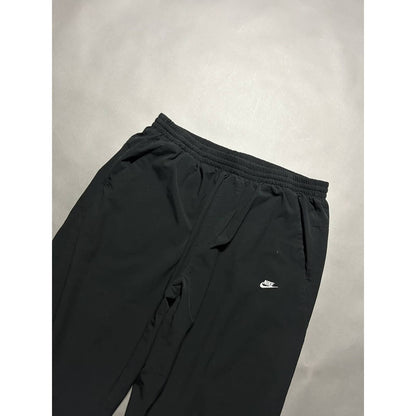 Nike vintage black nylon track pants small logo drill Y2K