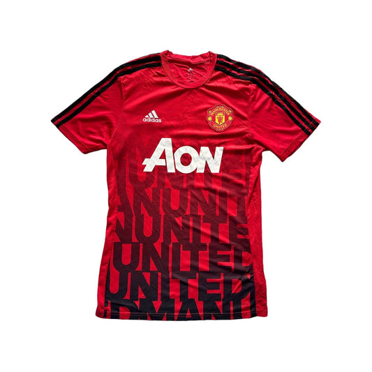 Manchester United jersey red AON vintage training Adidas 2016 2017