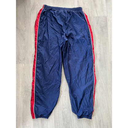 Nike track pants big swoosh vintage 90s red navy PSG Barca