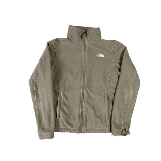 The North Face brown fleece zip up sweatshirt vintage