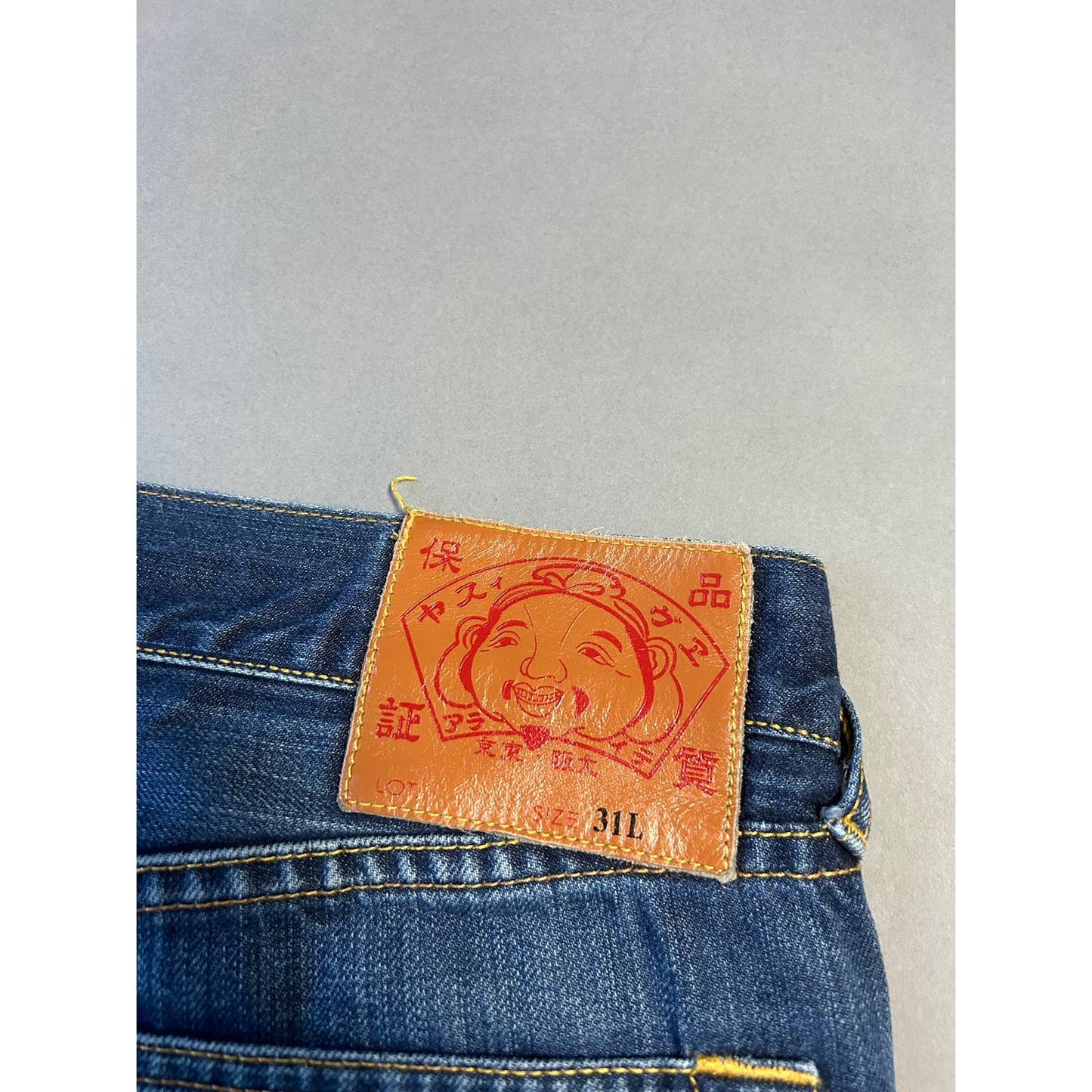 Evisu jeans vintage navy white seagulls Genes Japan