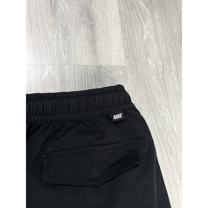 Nike vintage black nylon track pants cargo parachute