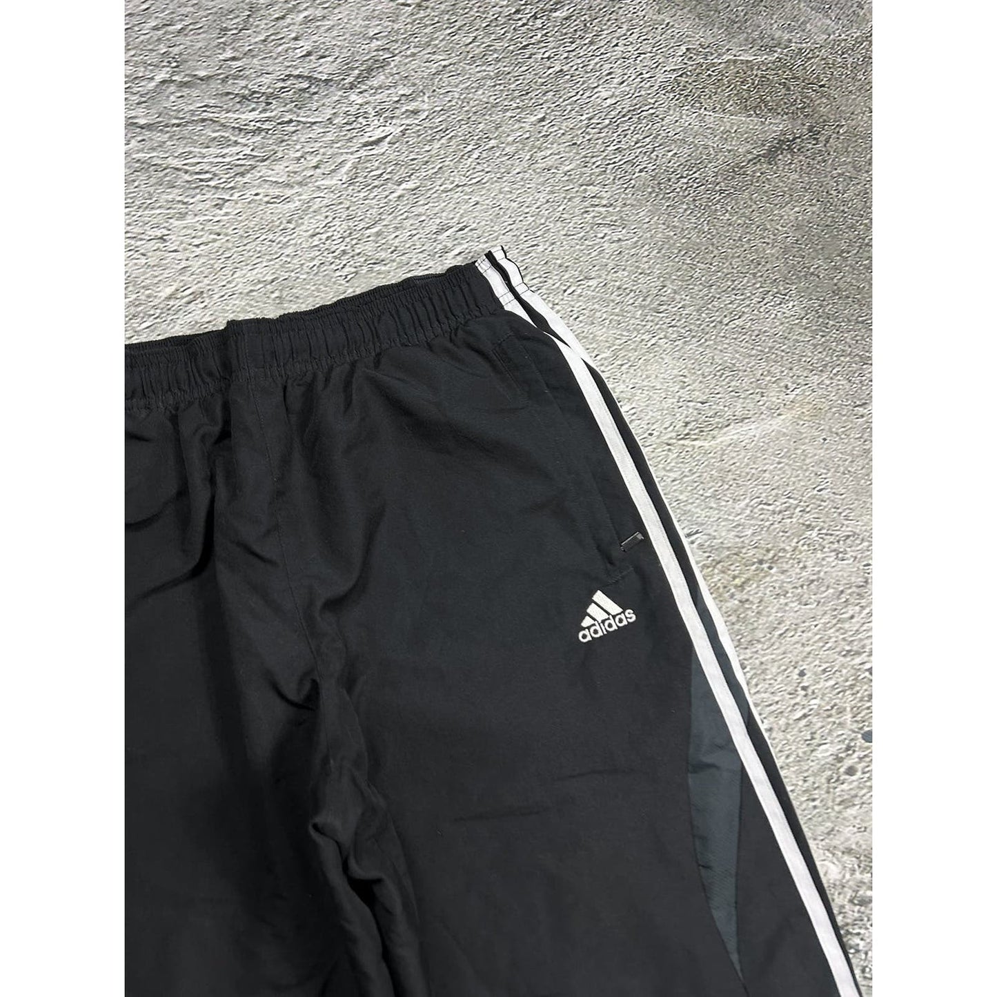 Adidas vintage black track pants small logo 2000s