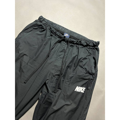 Nike vintage grey nylon track pants small logo drill Y2K