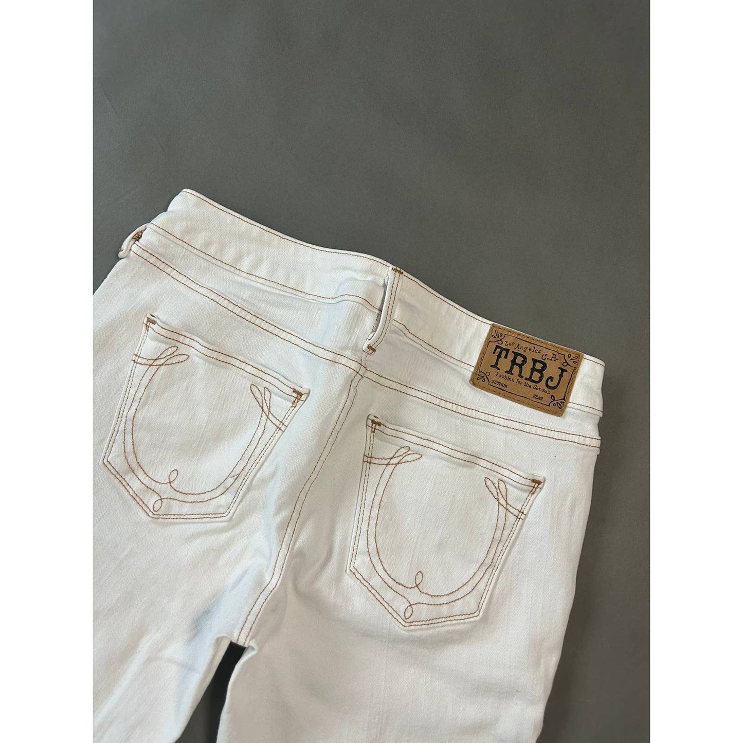 True Religion vintage white jeans denim pants Y2K