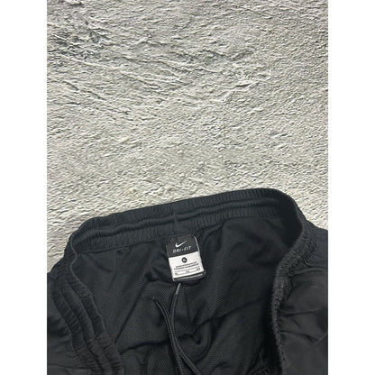 Nike vintage black nylon track pants small swoosh drill Y2K