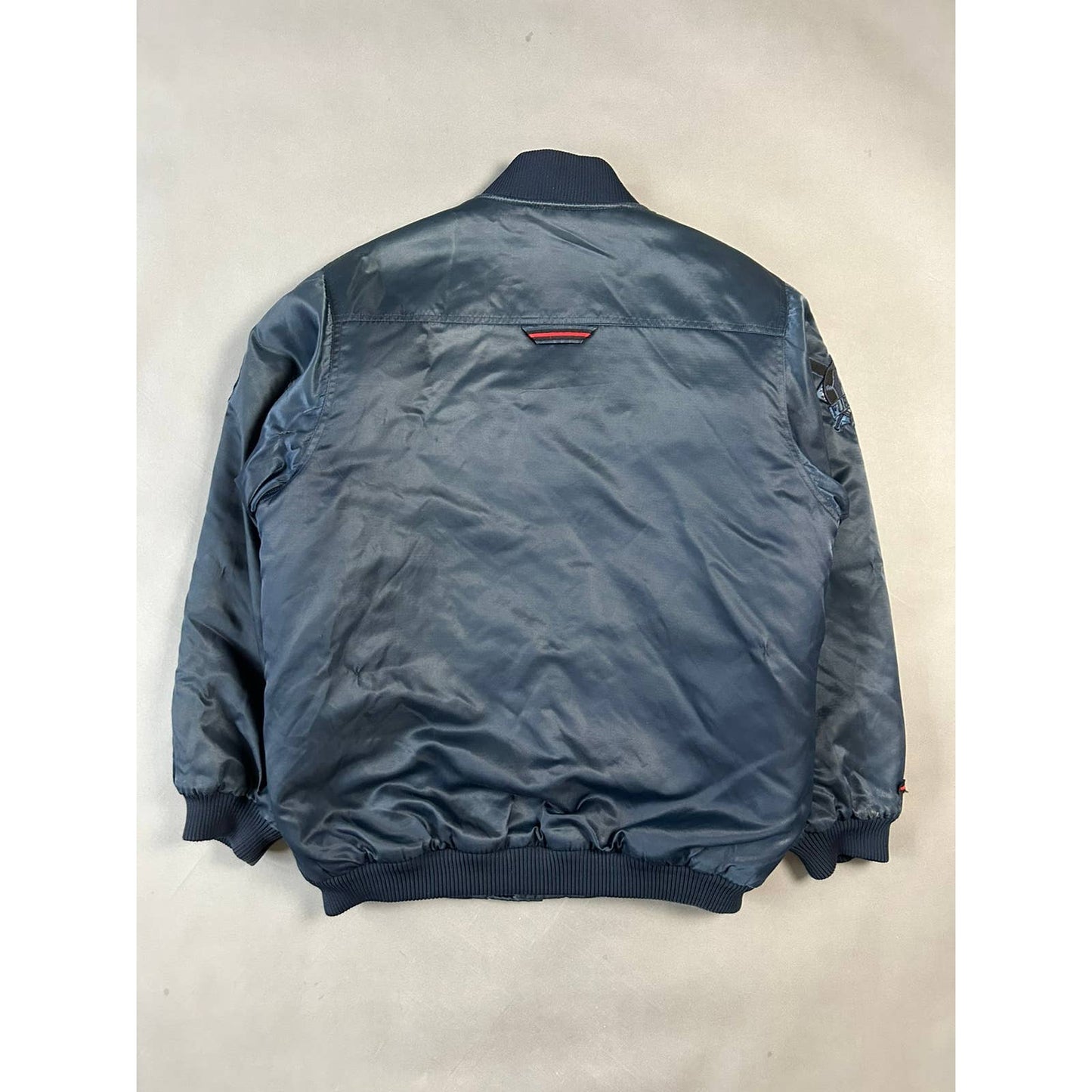 FuBu bomber jacket big logo vintage south side navy 05