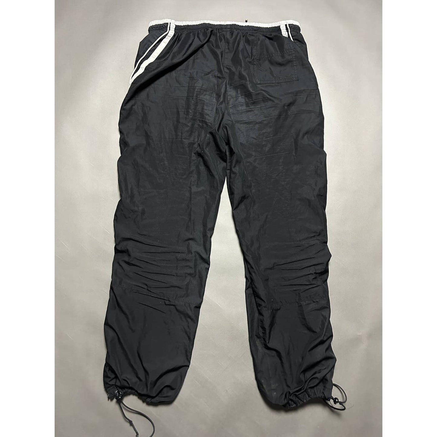 Nike nylon track pants black vintage drill Y2K parachute