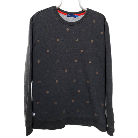Evisu vintage dark grey sweatshirt Polka dot