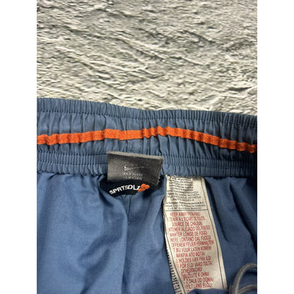 Nike vintage blue nylon track pants small logo drill Y2K