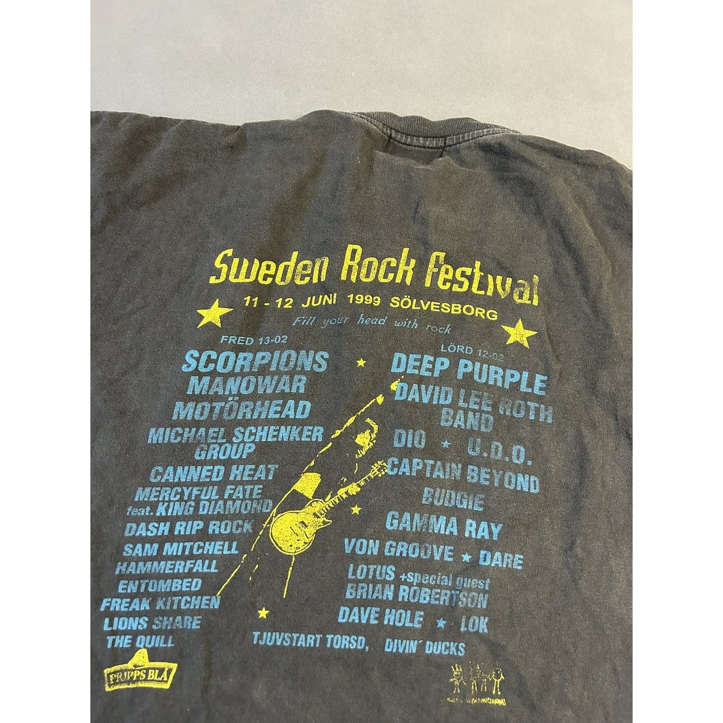 1999 Vintage Sweden Rock Festival band T-shirt scorpions