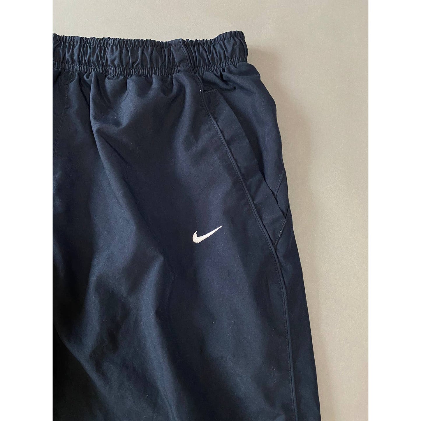 Nike vintage navy nylon track pants small swoosh