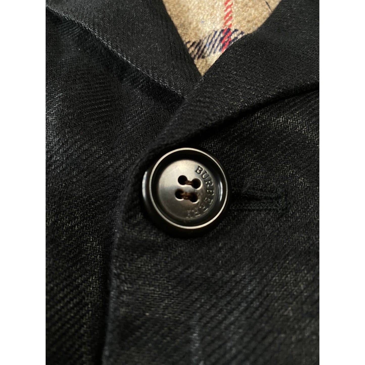 Burberry vintage black coat nova check