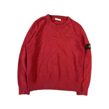 Stone island red sweater vintage knit AW 2011