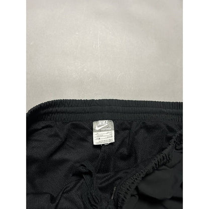 Nike vintage black nylon track pants small logo drill Y2K