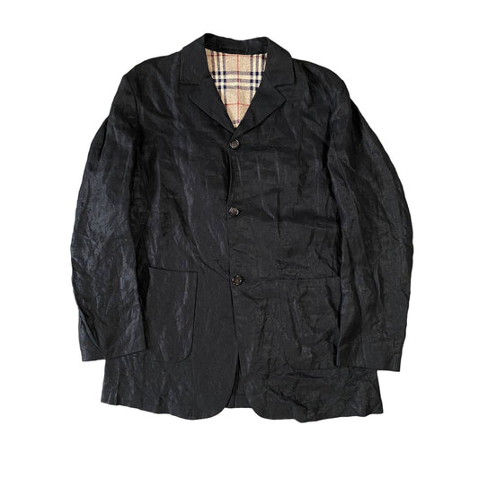 Burberry vintage black coat nova check