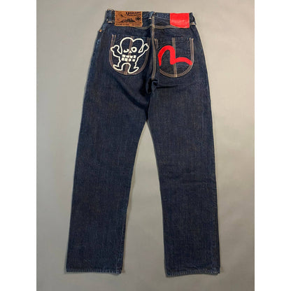 Evisu jeans vintage Yamane Japan Picasso design selvedge