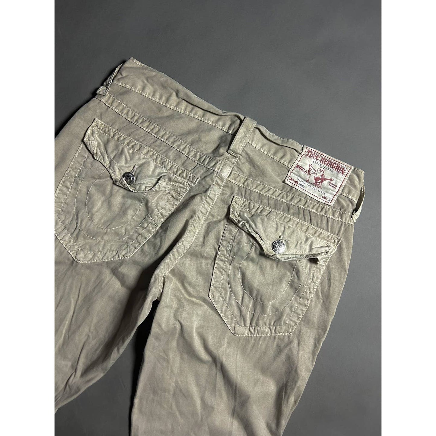 True Religion vintage beige cotton pants