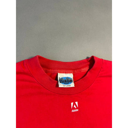 Adobe vintage red T-shirt promo