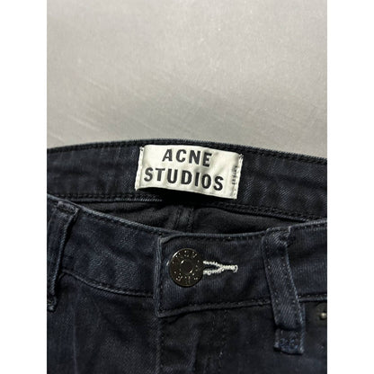 Acne Studios vintage black jeans slim denim pants