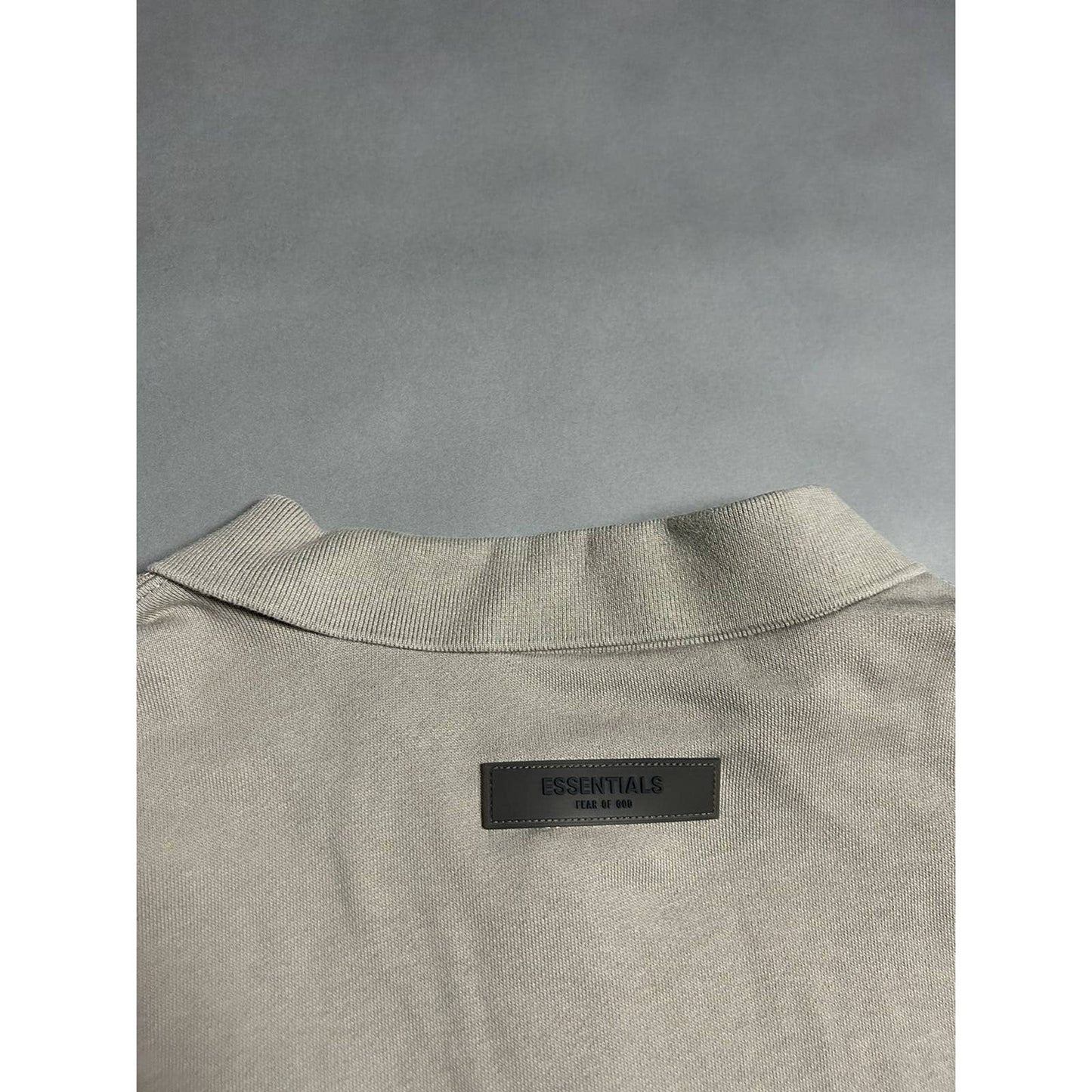 Fear of God Essentials FOG beige sweatshirt polo