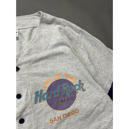 Hard Rock Cafe San Diego vintage grey baseball jersey Tshirt