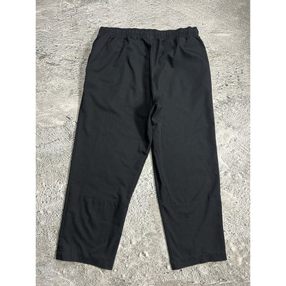 Nike vintage black nylon track pants small swoosh drill Y2K