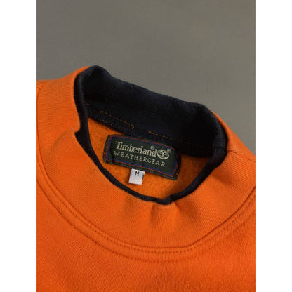 Timberland sweatshirt big logo vintage Orange