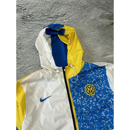 Inter Milan Nike track jacket anorak white blue yellow