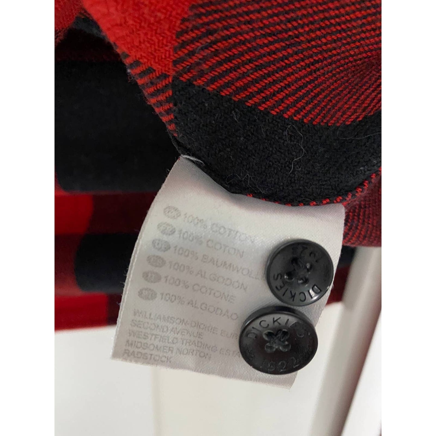 Dickies vintage flannel shirt red tartan