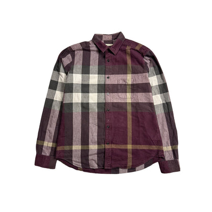 Burberry vintage nova check shirt purple full print Brit