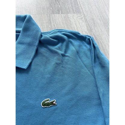 Lacoste vintage blue long sleeve polo t-shirt rugby