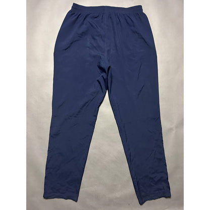 Nike vintage navy nylon track pants small swoosh drill Y2K