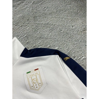 Puma Italy white football sweatshirt quarterzip